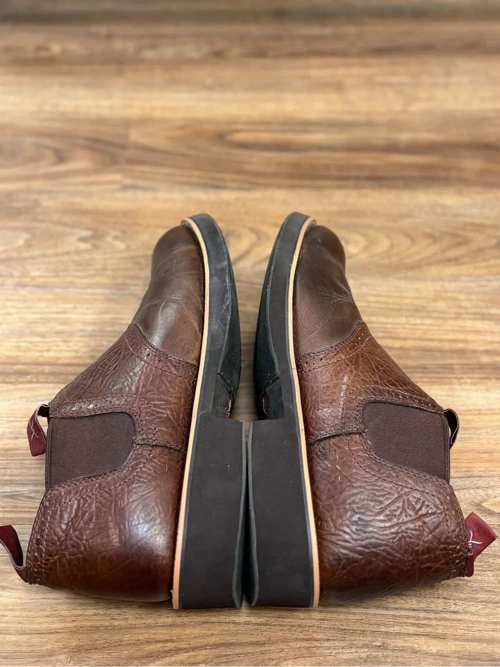 Twisted X Chelsea Ranch Boots Brown Leather Vibram Sole Men’s 11M
